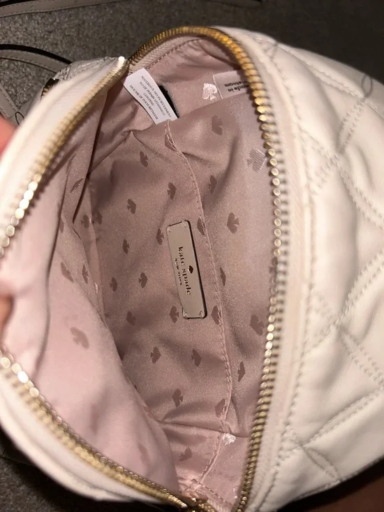 kate spade Quilted Mini Backpack in Off-White with Gold Hardware - Picture 3 of 3